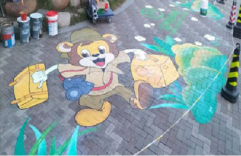 嵩明夏季画地面彩绘会遇到的问题