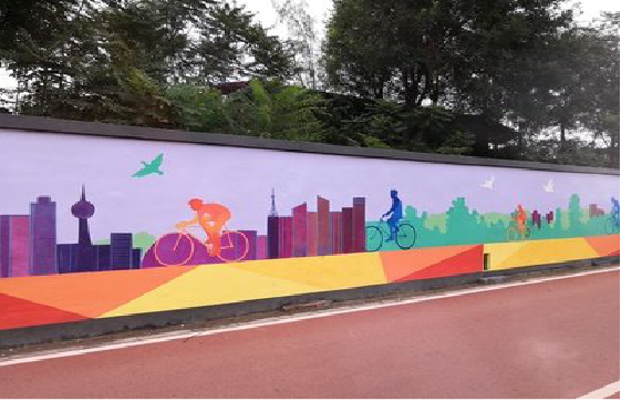 嵩明墙体彩绘-围墙