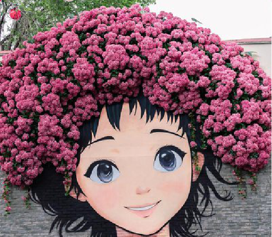 嵩明墙体彩绘-网红墙打卡