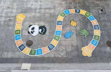 嵩明地面游戏彩绘