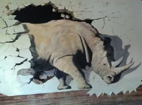 嵩明在墙绘中，如何绘制3D效果？